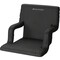 Padded Foldable Stadium Chair Black Comfortable Bleacher Cushion With Armrests